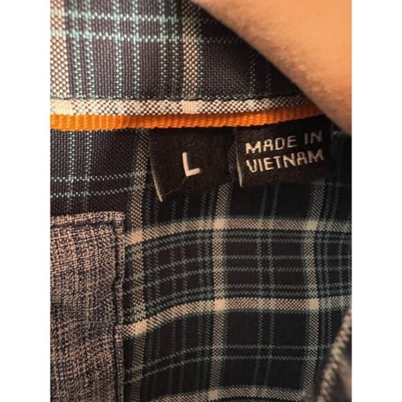 Orvis Tech Active Fit Plaid Long Sleeve Button Down Shirt Men's Size Large - Picture 3 of 11